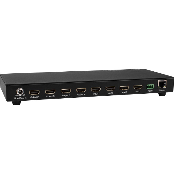 Main product image for HDMI 2.0 4K 60 Hz Super Slim 4x4 Matrix with RS232 and Ethernet180-1134